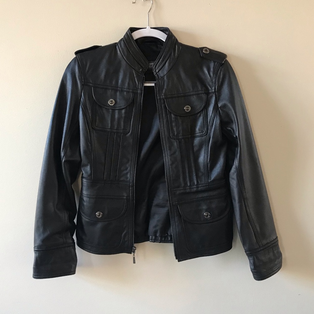 Kenneth Cole Reaction Leather Moto Jacket